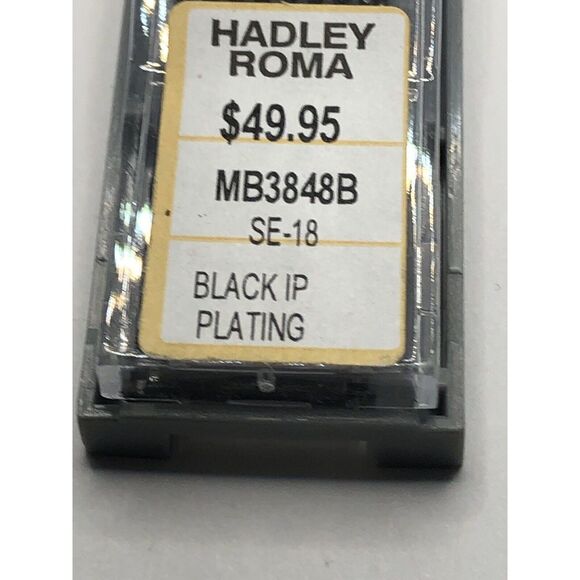 Hadley Roma Watch Band Replacement Black MB3848B In Box PY12 - Picture 2 of 9